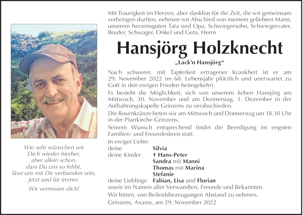Hansjörg Holzknecht Bild