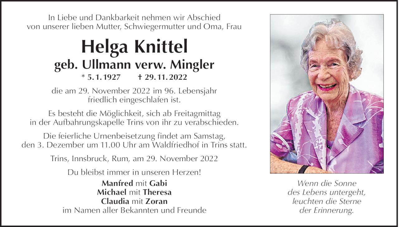 Helga Knittel Bild