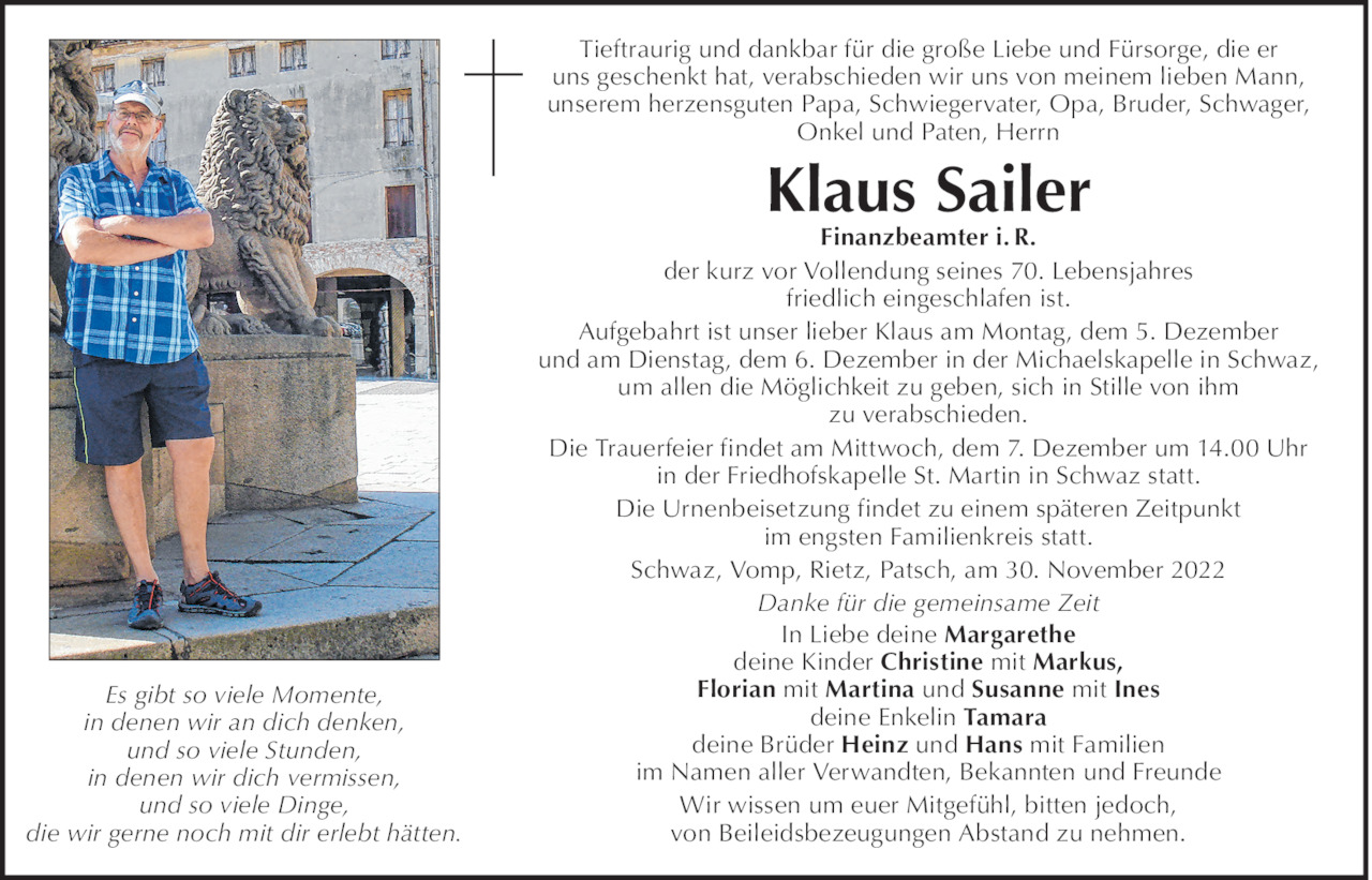 Klaus Sailer Bild