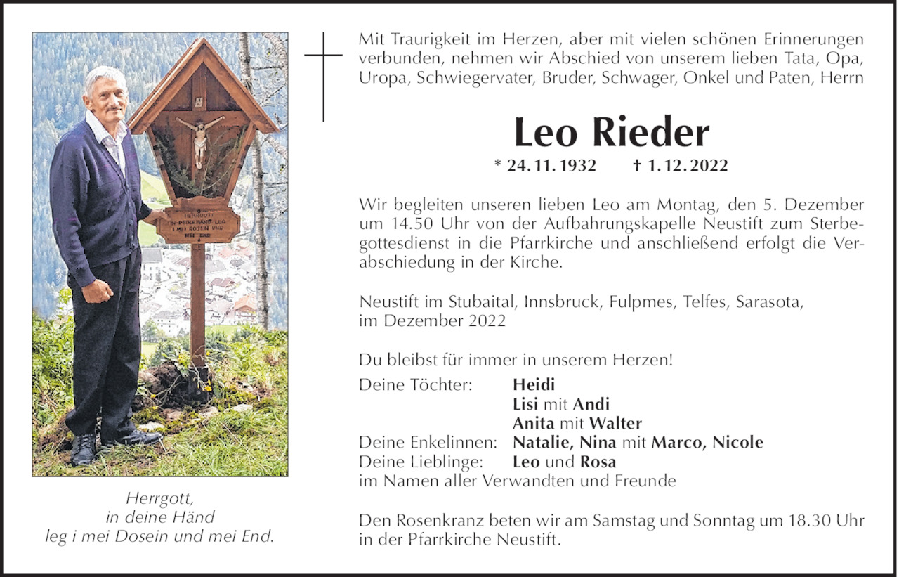 Leo Rieder Bild