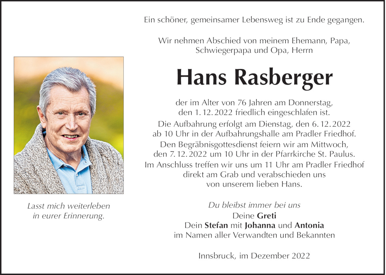 Hans Rasberger Bild