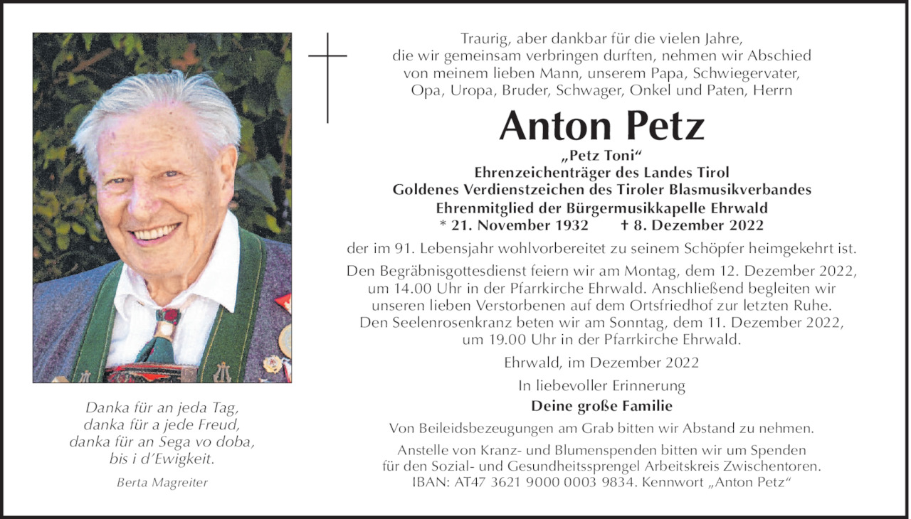 Anton Petz Bild