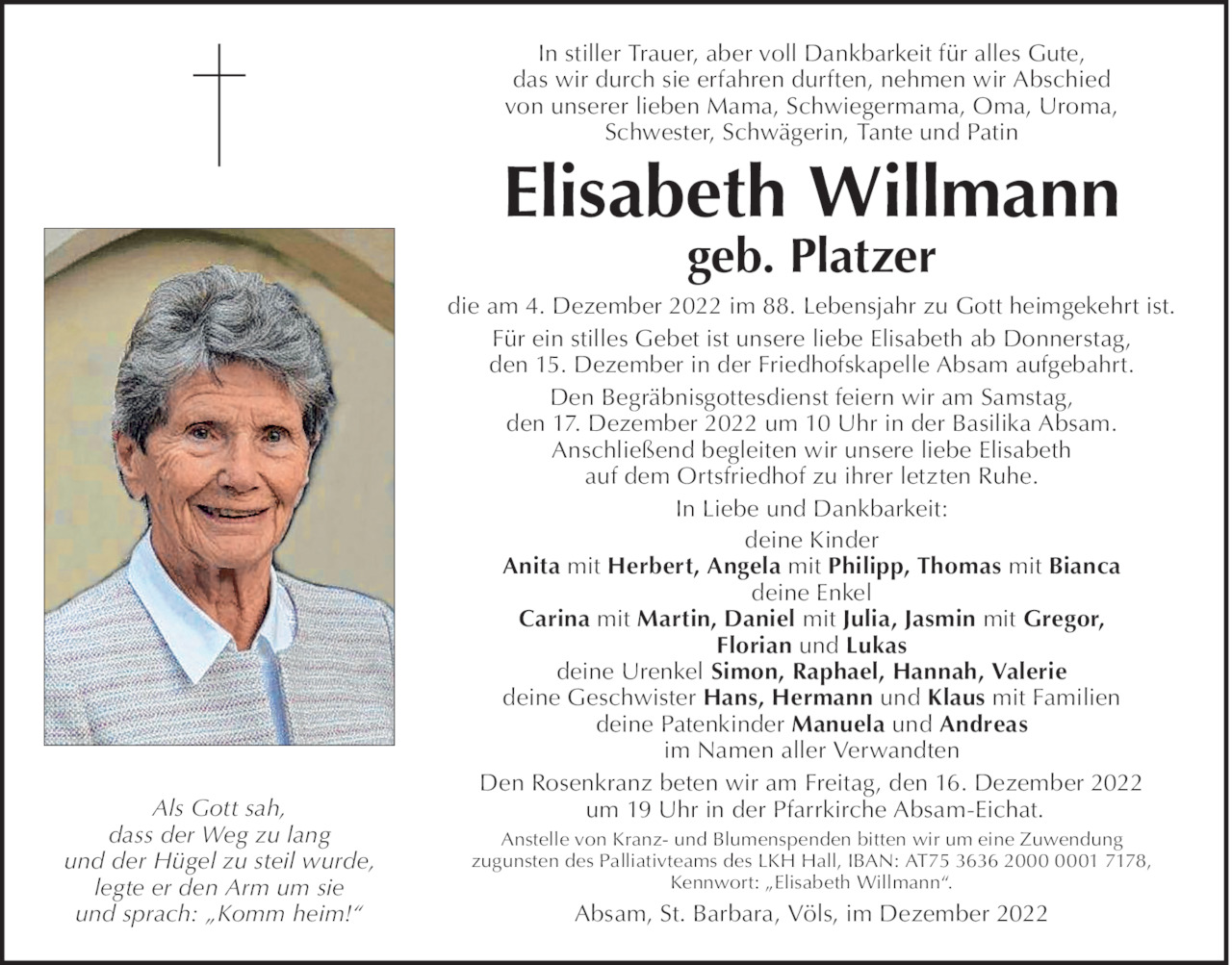 Elisabeth Willmann Bild