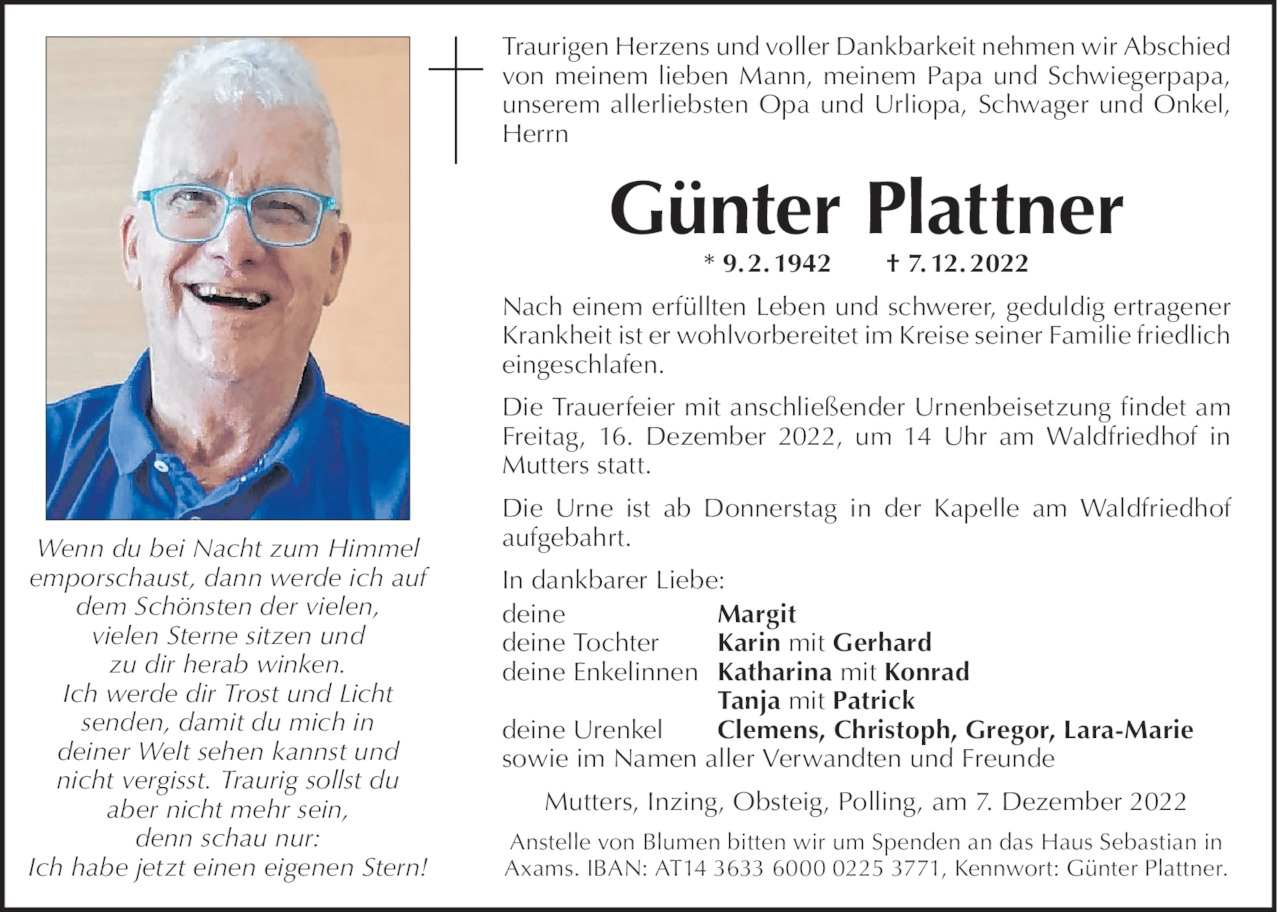 Günter Plattner Bild