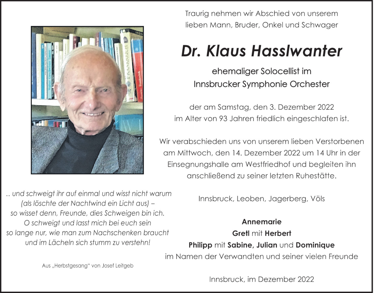 Klaus Hasslwanter Bild