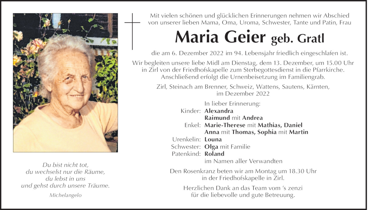 Maria Geier Bild