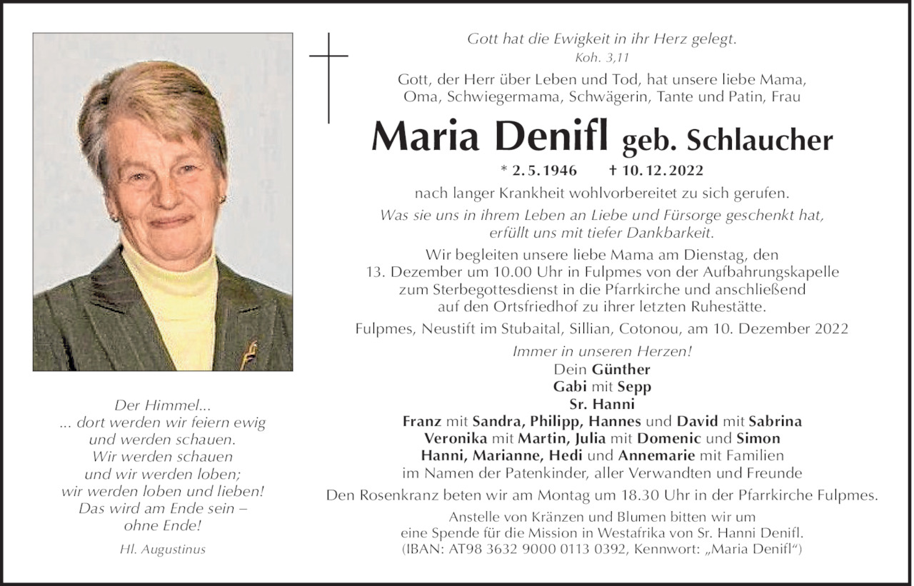 Maria Denifl Bild