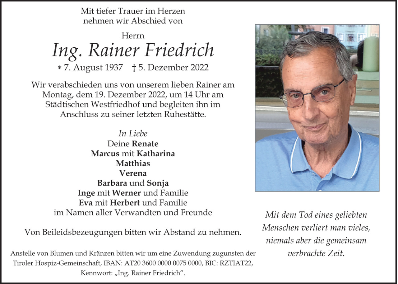 Rainer Friedrich Bild