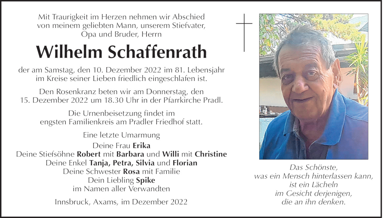 Wilhelm Schaffenrath Bild