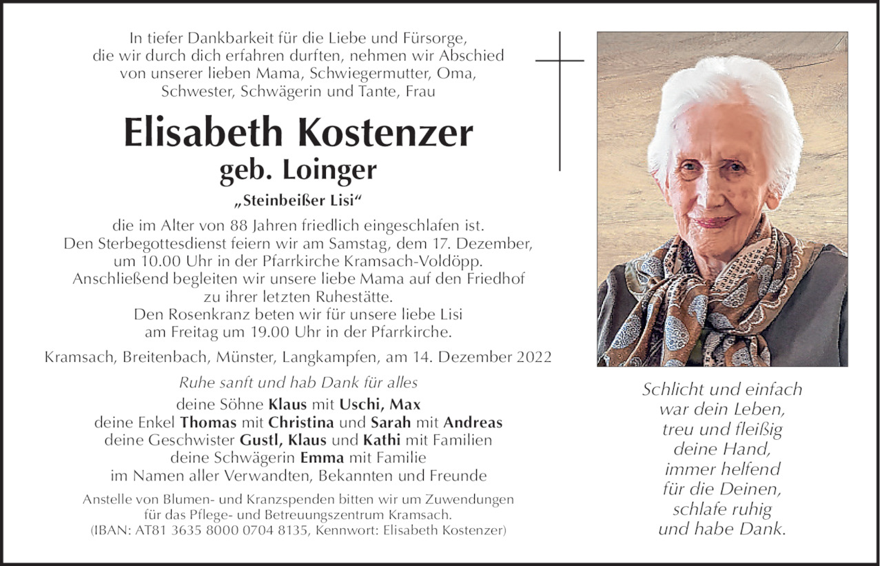 Elisabeth Kostenzer Bild