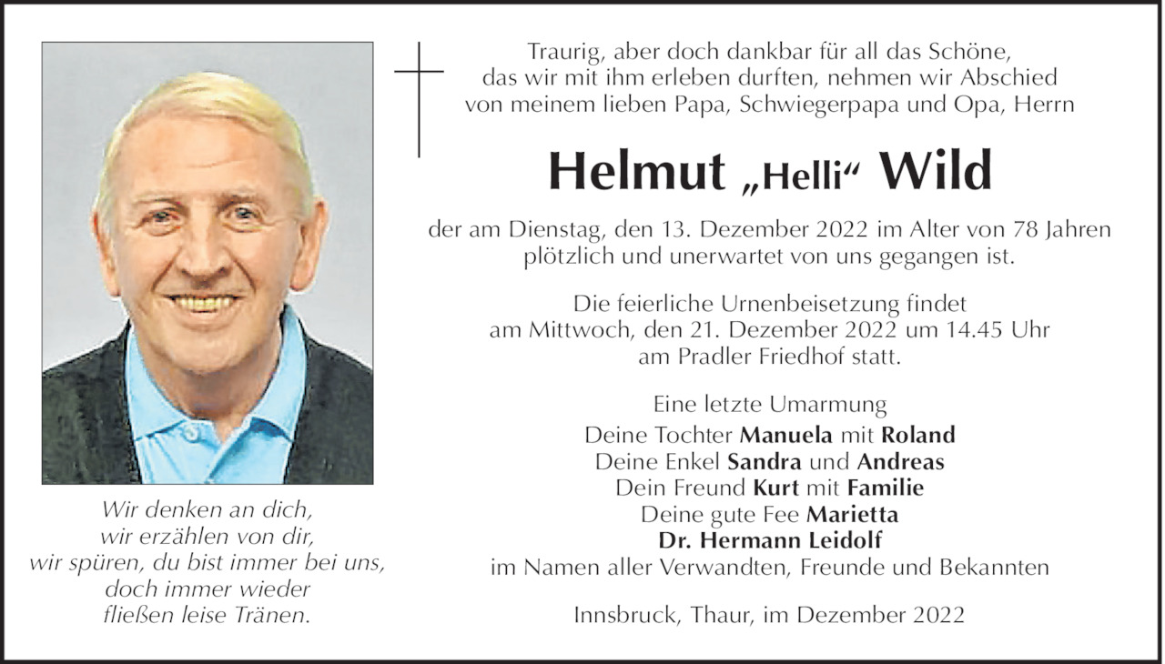 Helmut Wild Bild