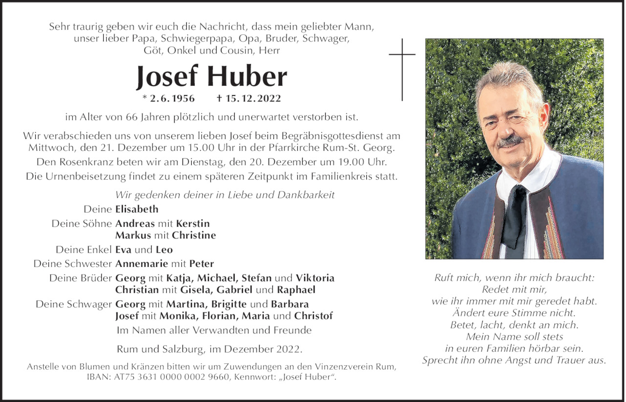 Josef Huber Bild