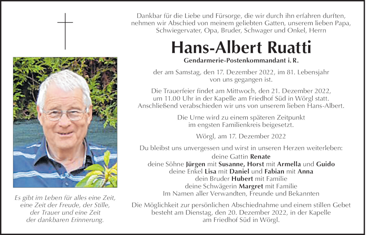 Hans-Albert Ruatti Bild