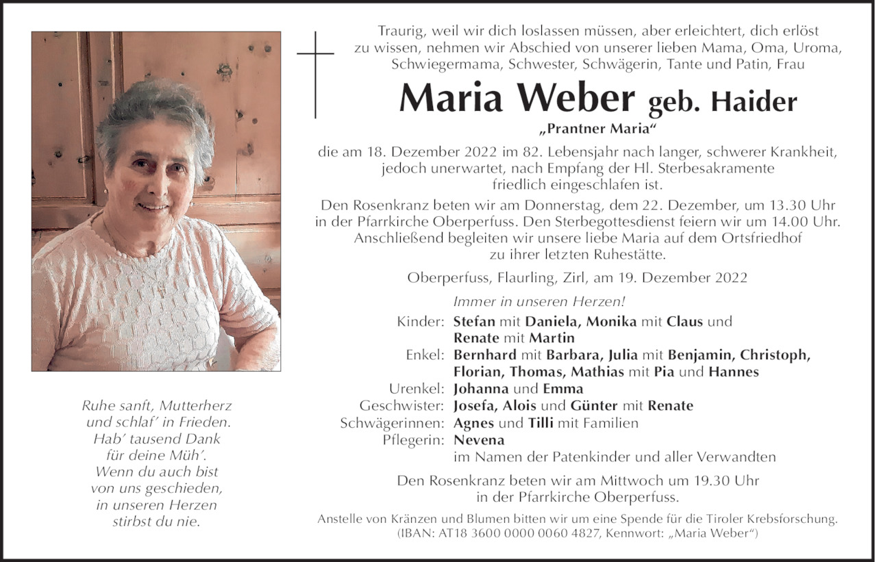 Maria Weber Bild