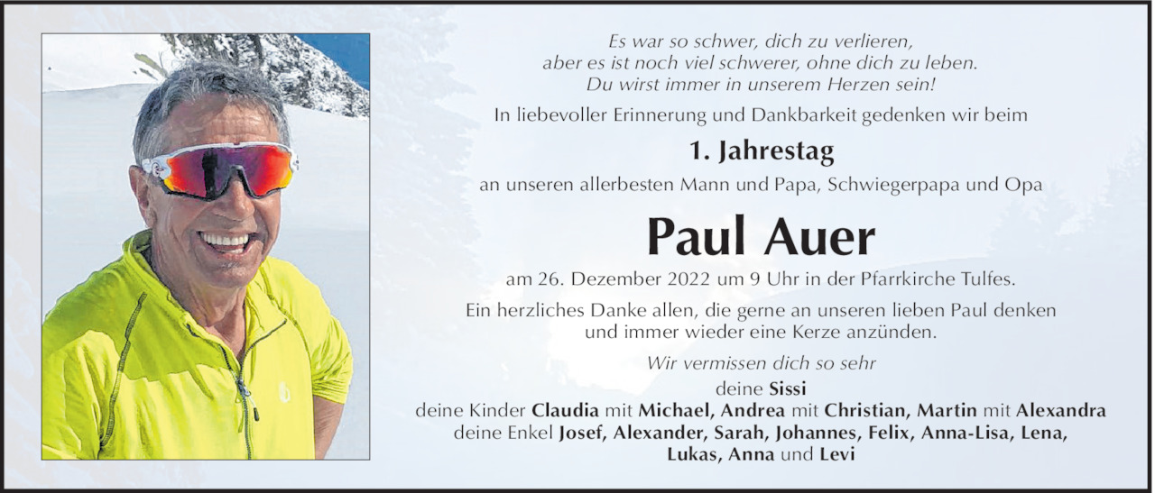 Paul Auer Bild