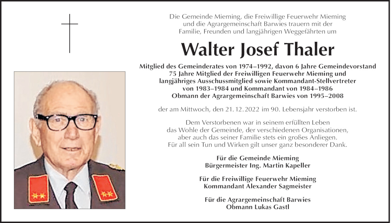 Walter Thaler  Bild