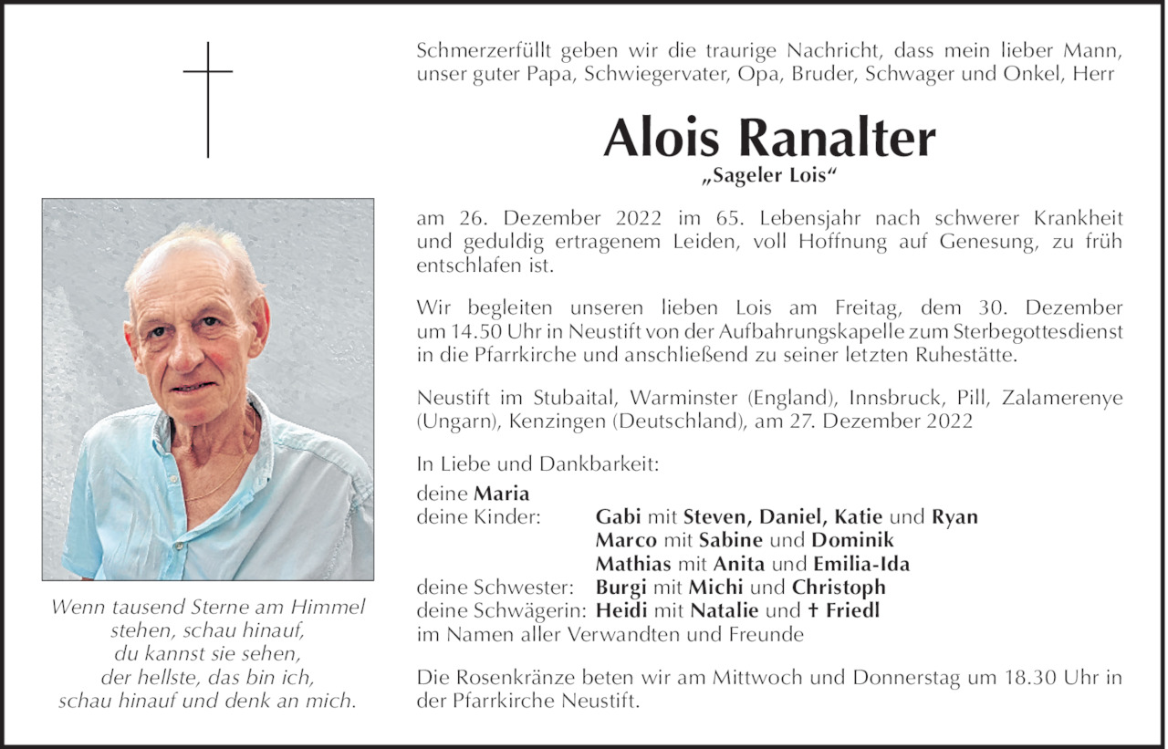 Alois Ranalter Bild