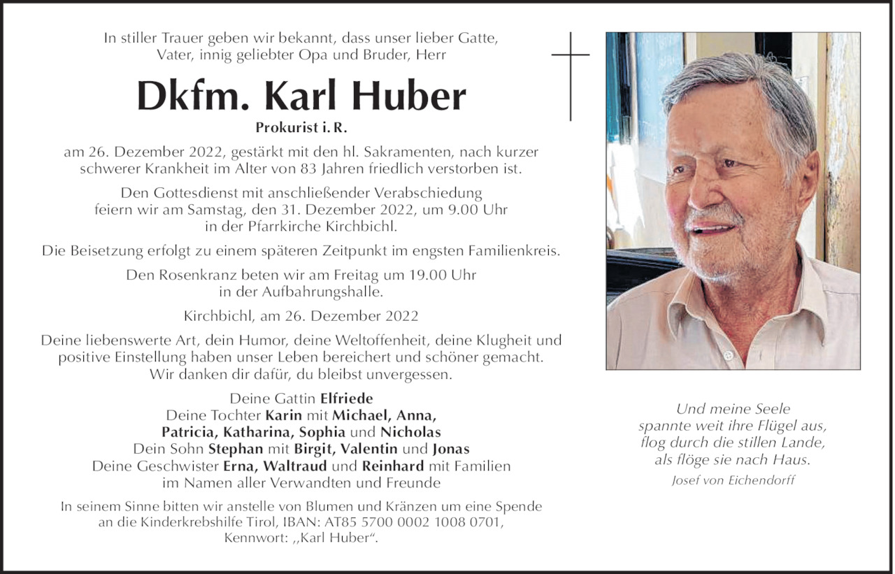 Karl Huber Bild