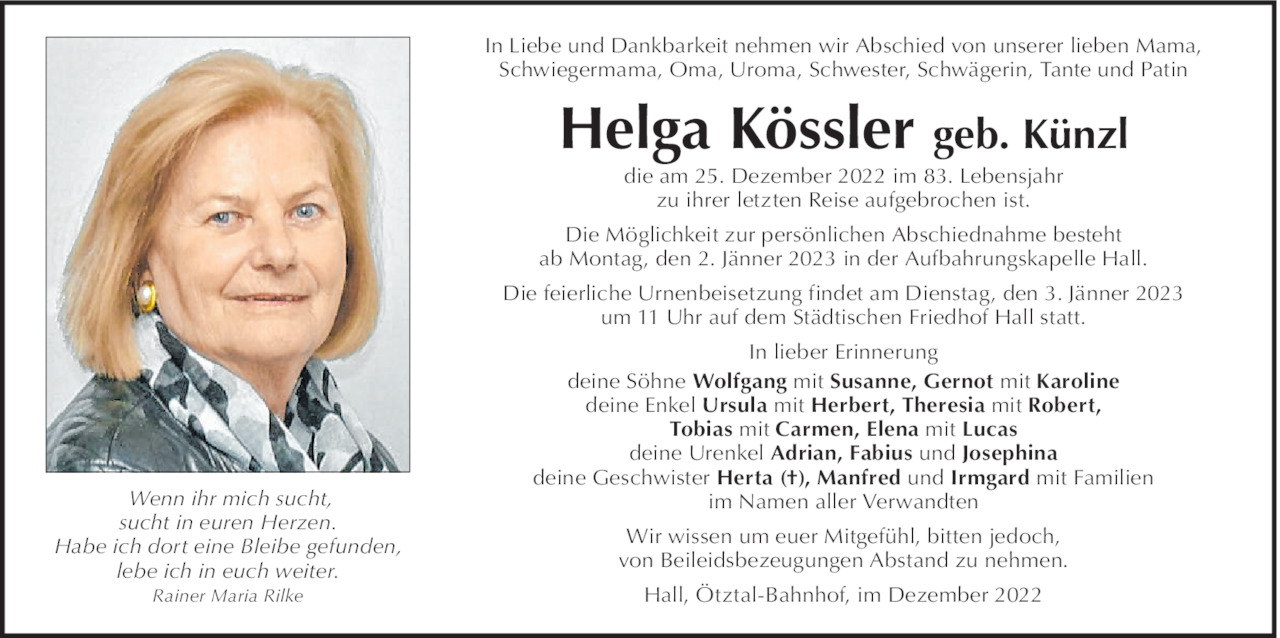 Helga Kössler Bild