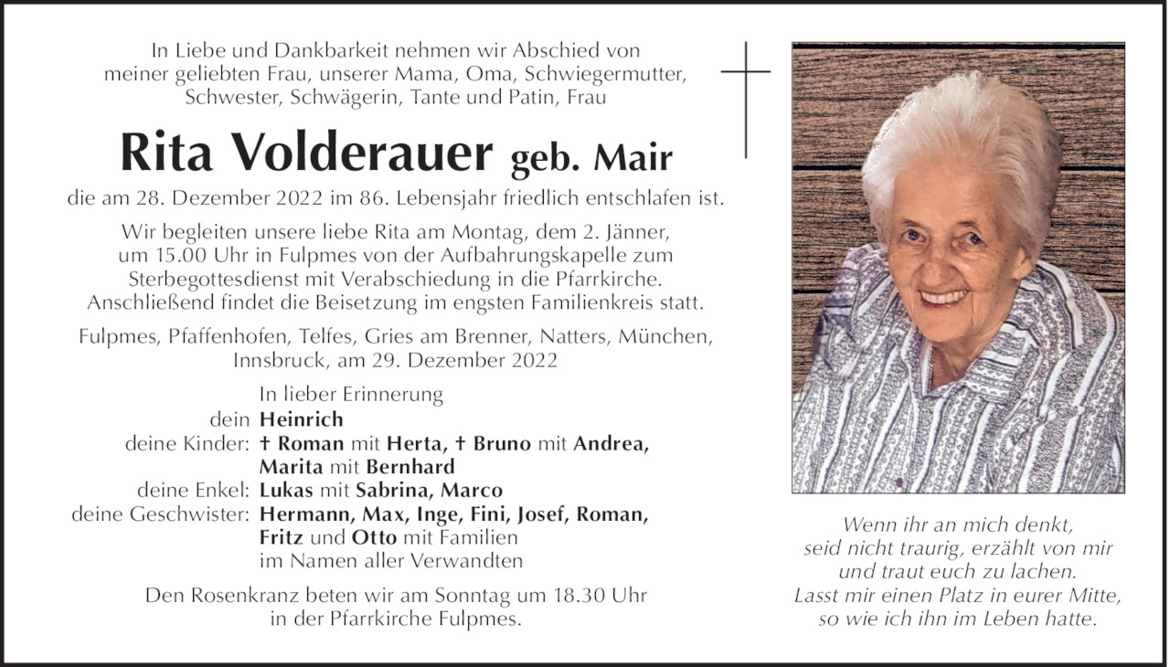 Rita Volderauer Bild