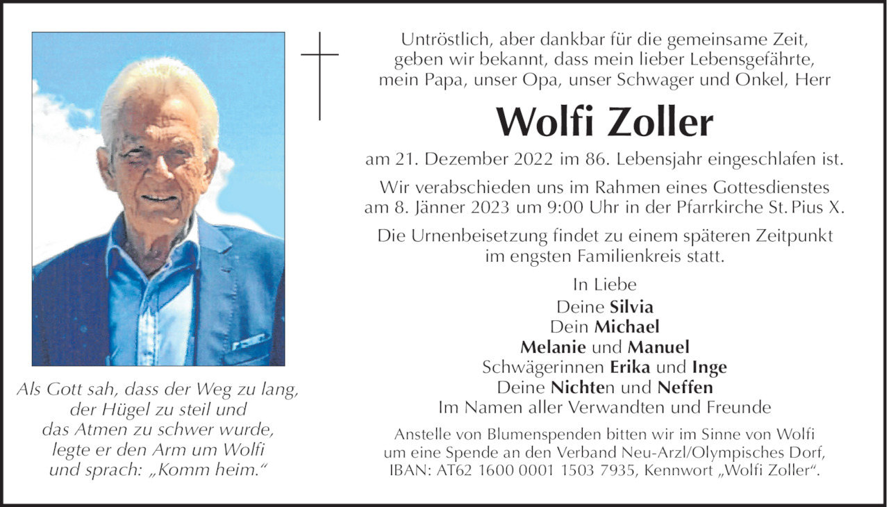 Wolfi Zoller Bild