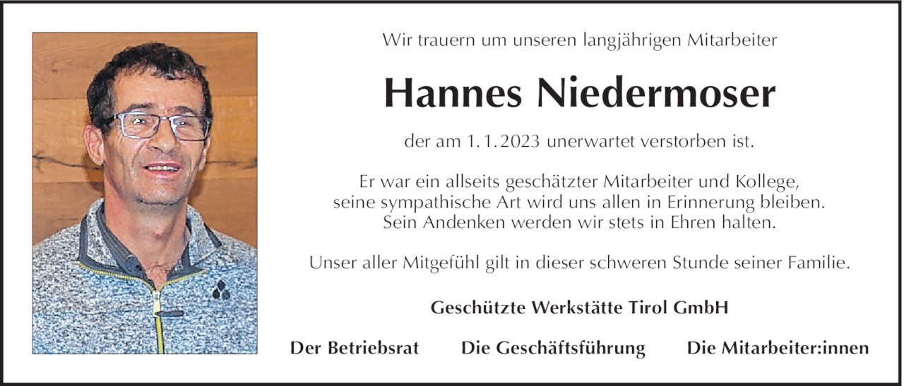 Hannes Niedermoser Bild