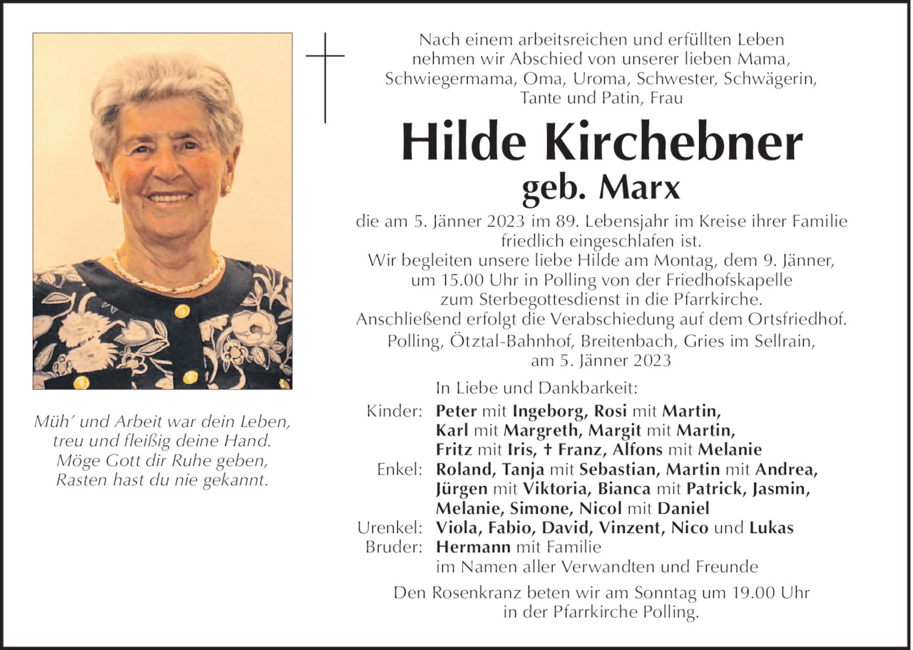 Hilde Kirchebner Bild