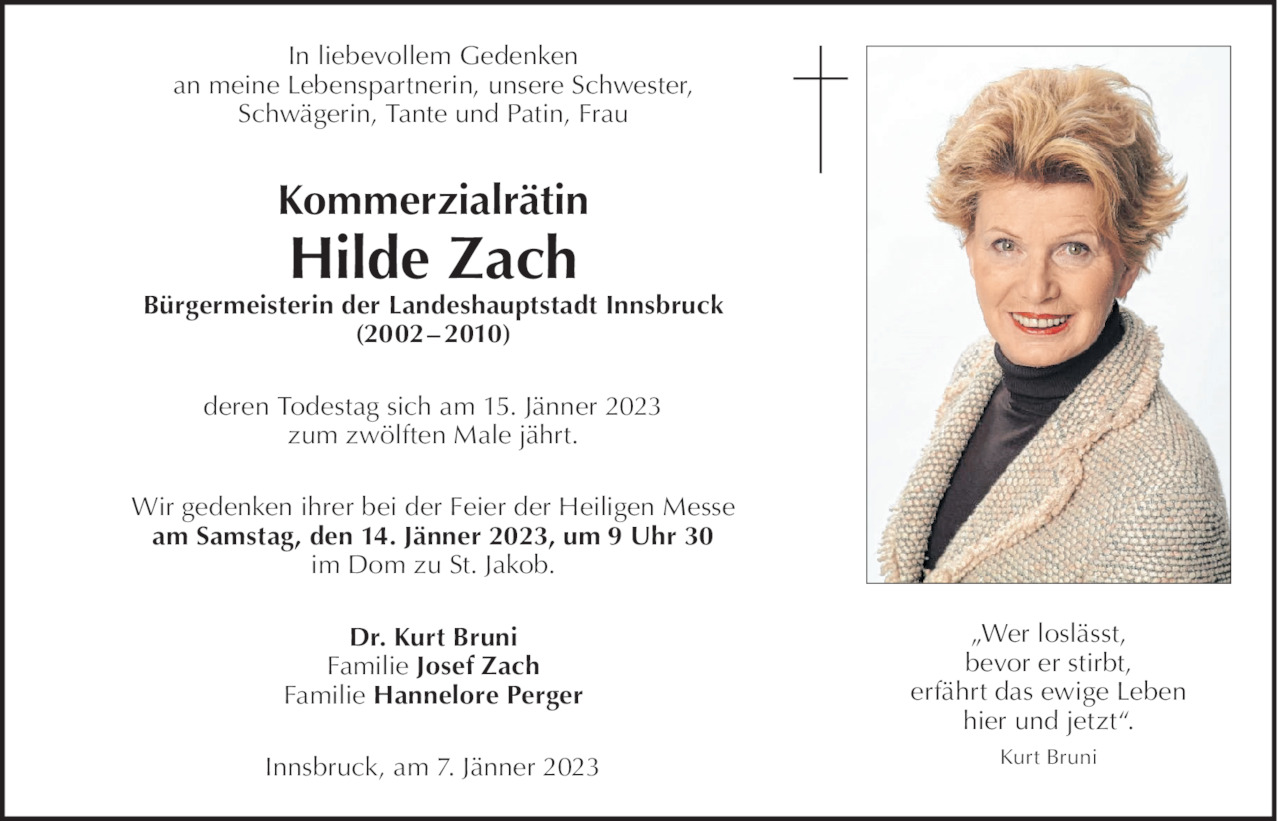 Hilde Zach Bild