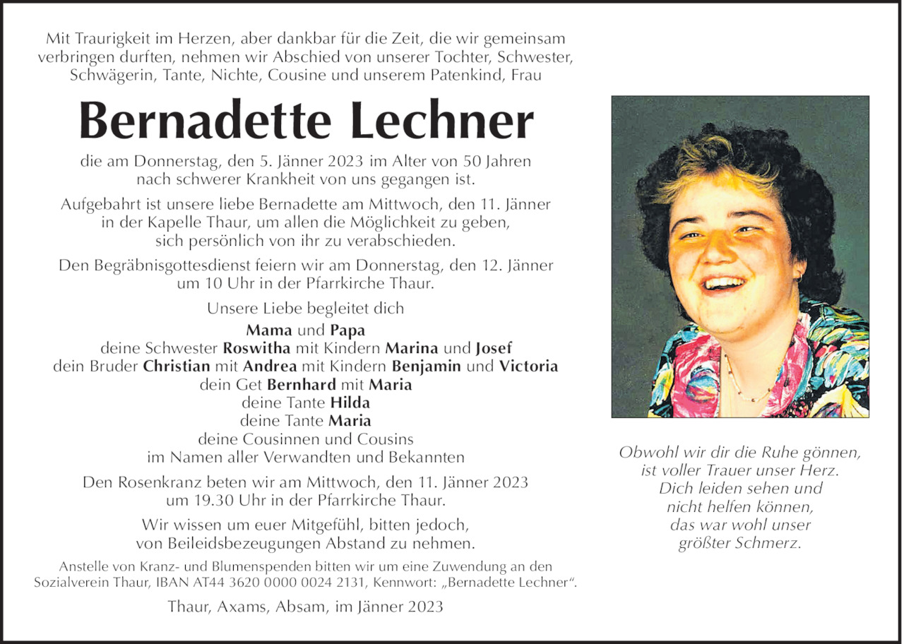 Bernadette Lechner Bild