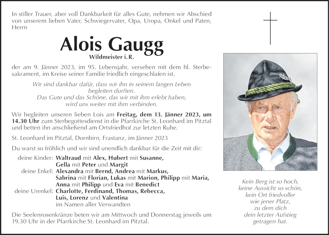 Alois Gaugg Bild