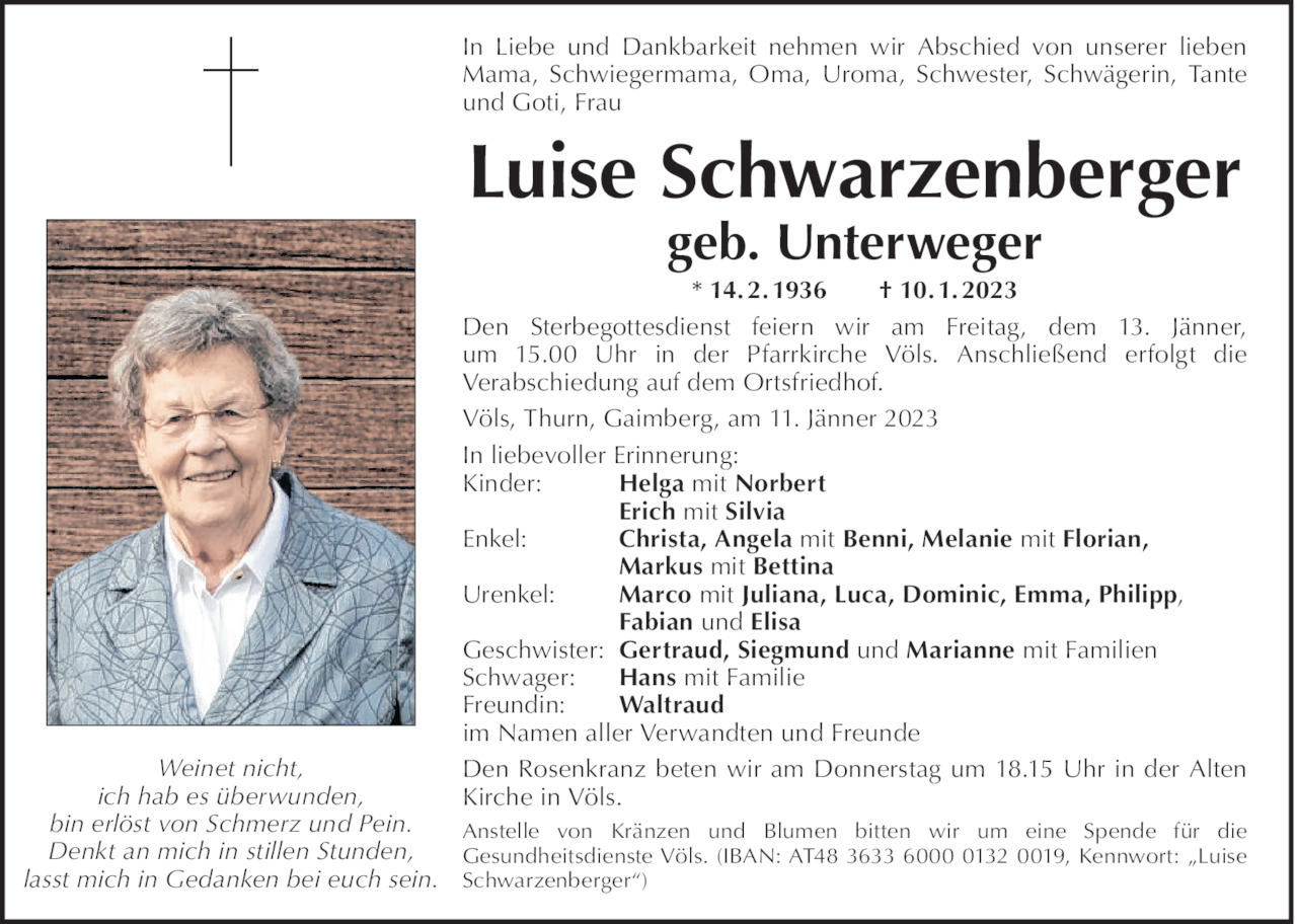 Luise Schwarzenberger Bild