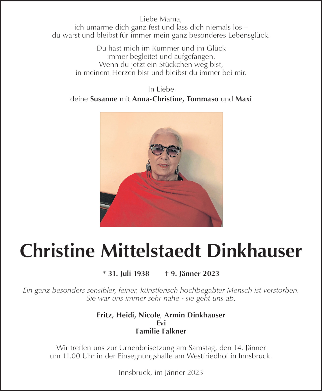 Christine Mittelstaedt-Dinkhauser Bild