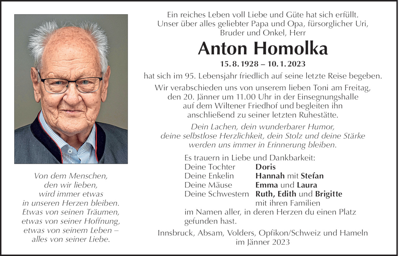 Anton Homolka Bild