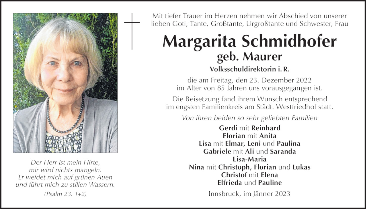 Margarita Schmidhofer Bild