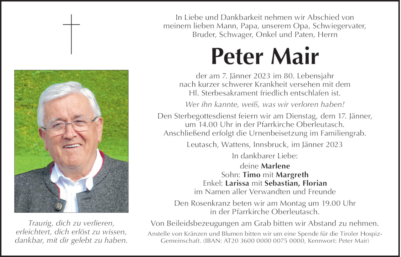 Peter Mair Bild