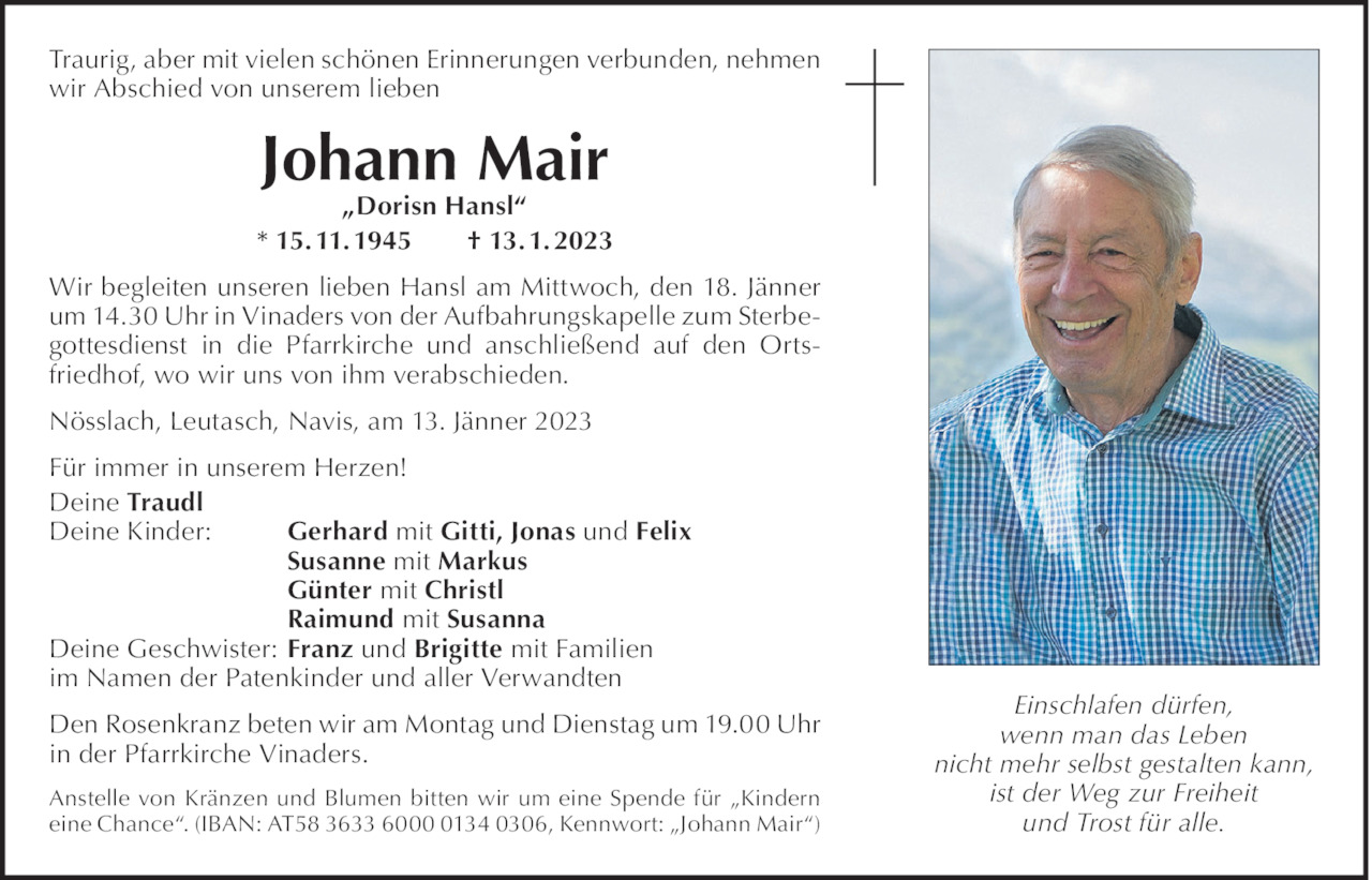 Johann Mair Bild
