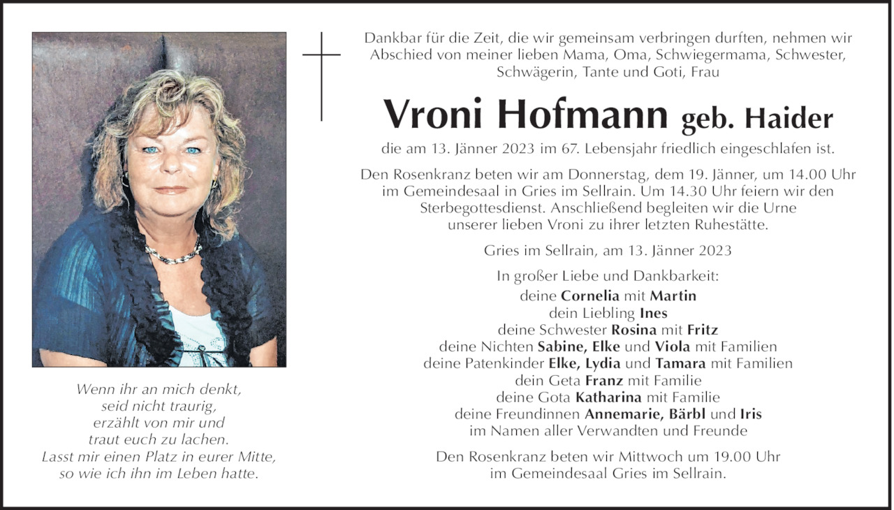 Vroni Hofmann Bild