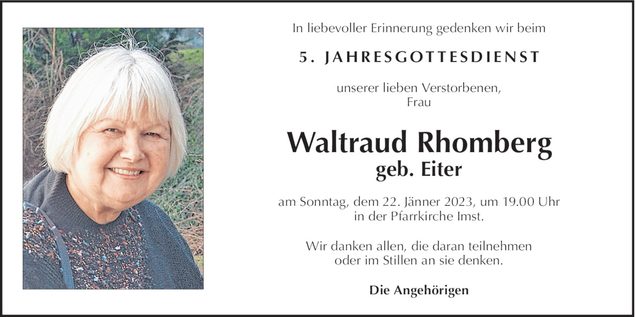 Waltraud Rhomberg  Bild