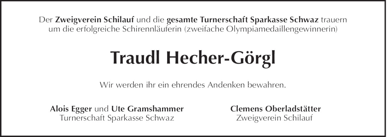 Traudl Hecher-Görgl Bild