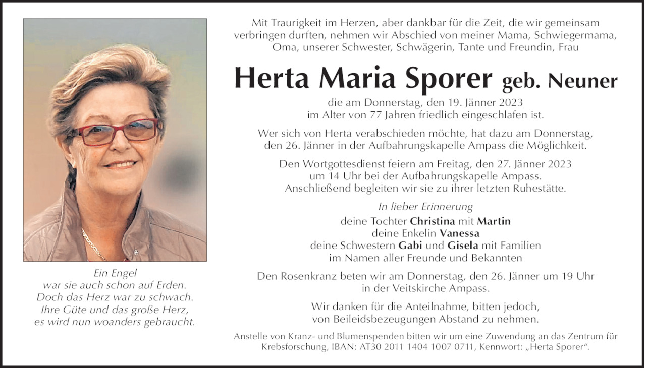 Herta Maria Sporer Bild