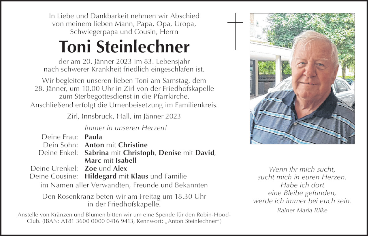 Toni Steinlechner Bild