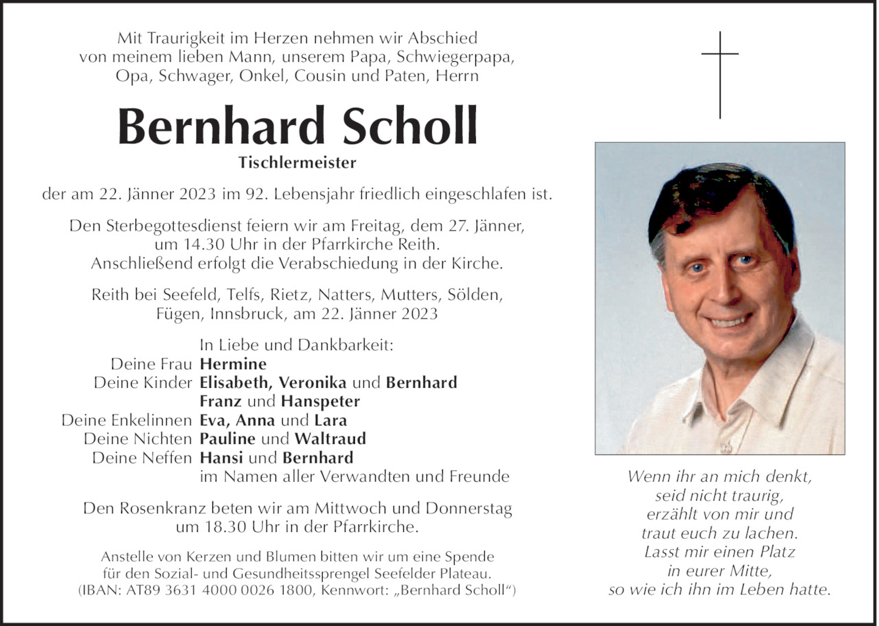 Bernhard  Scholl Bild