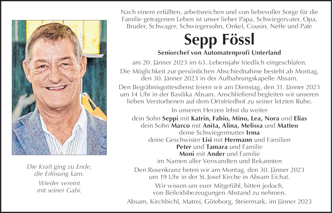 Sepp Fössl Bild