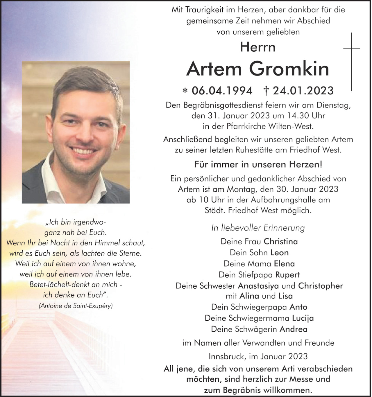 Artem Gromkin Bild
