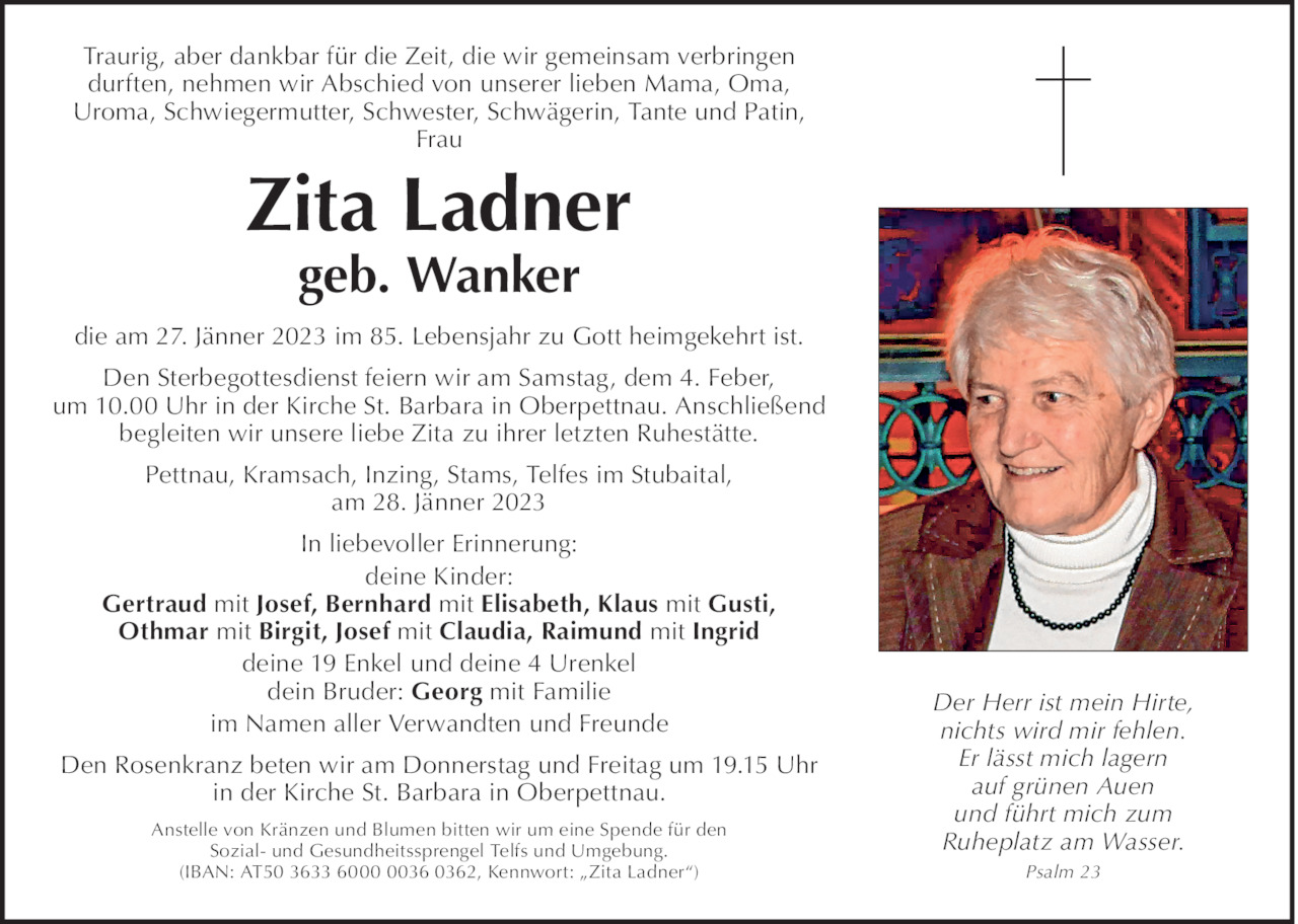 Zita Ladner Bild