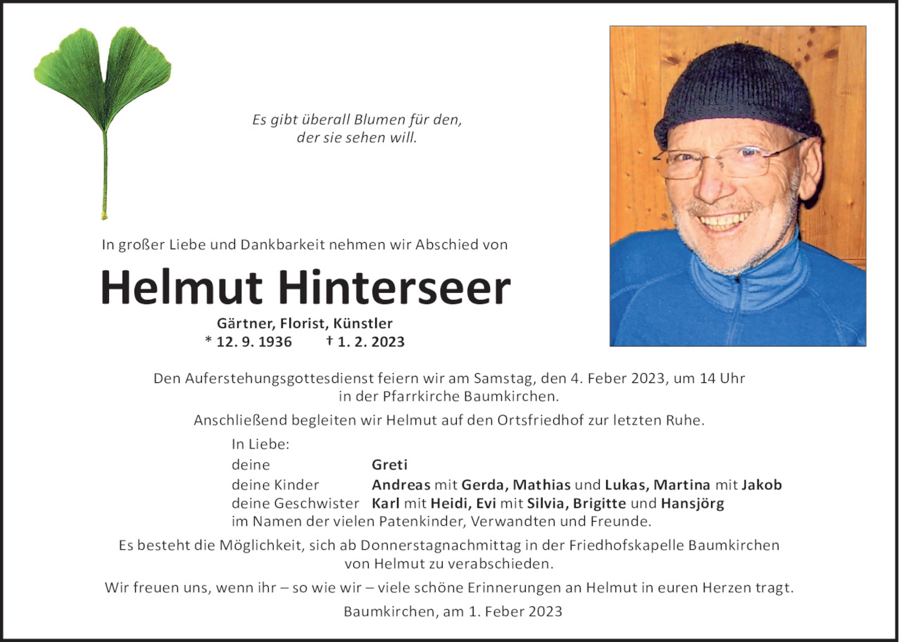Helmut Hinterseer Bild