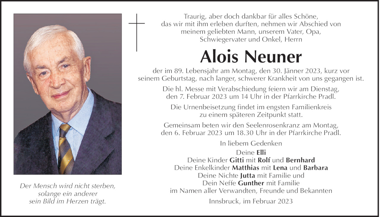 Alois Neuner Bild