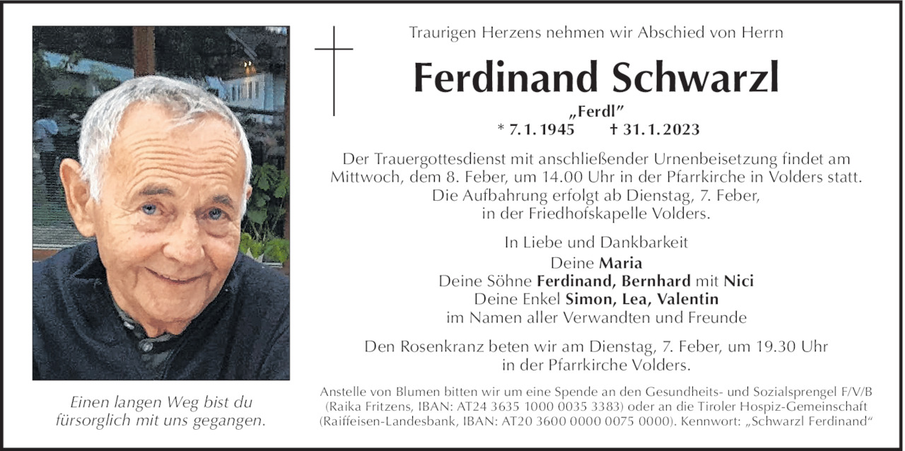 Ferdinand Schwarzl Bild