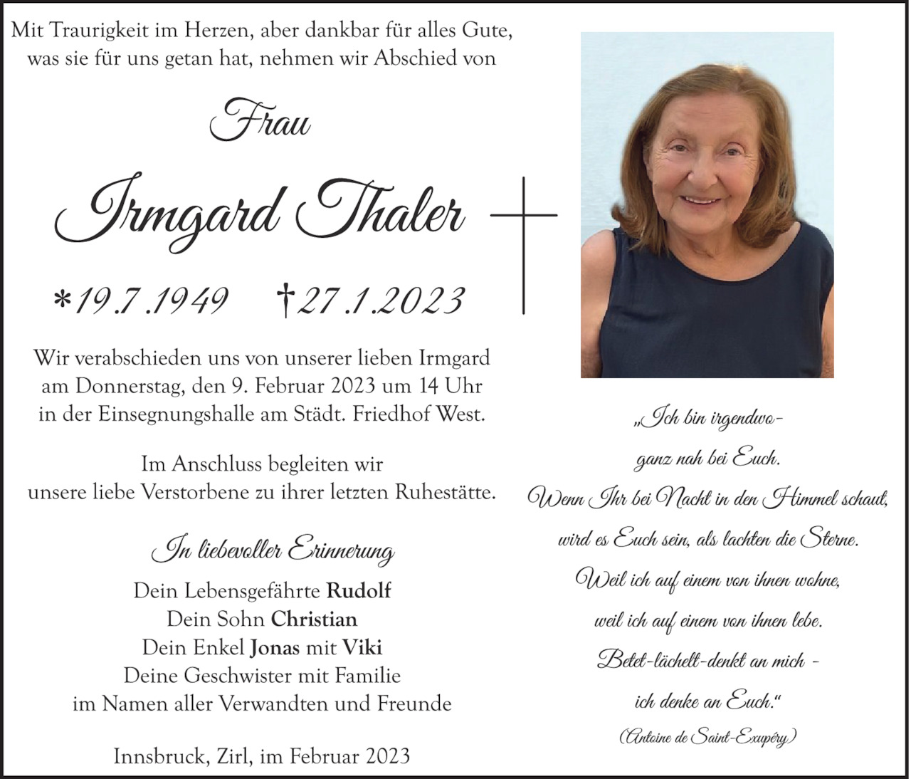 Irmgard Thaler Bild