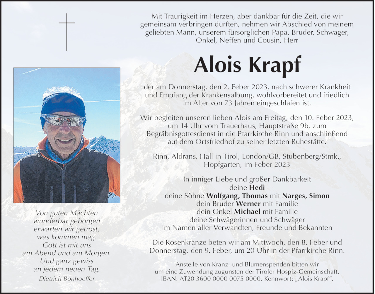 Alois Krapf Bild